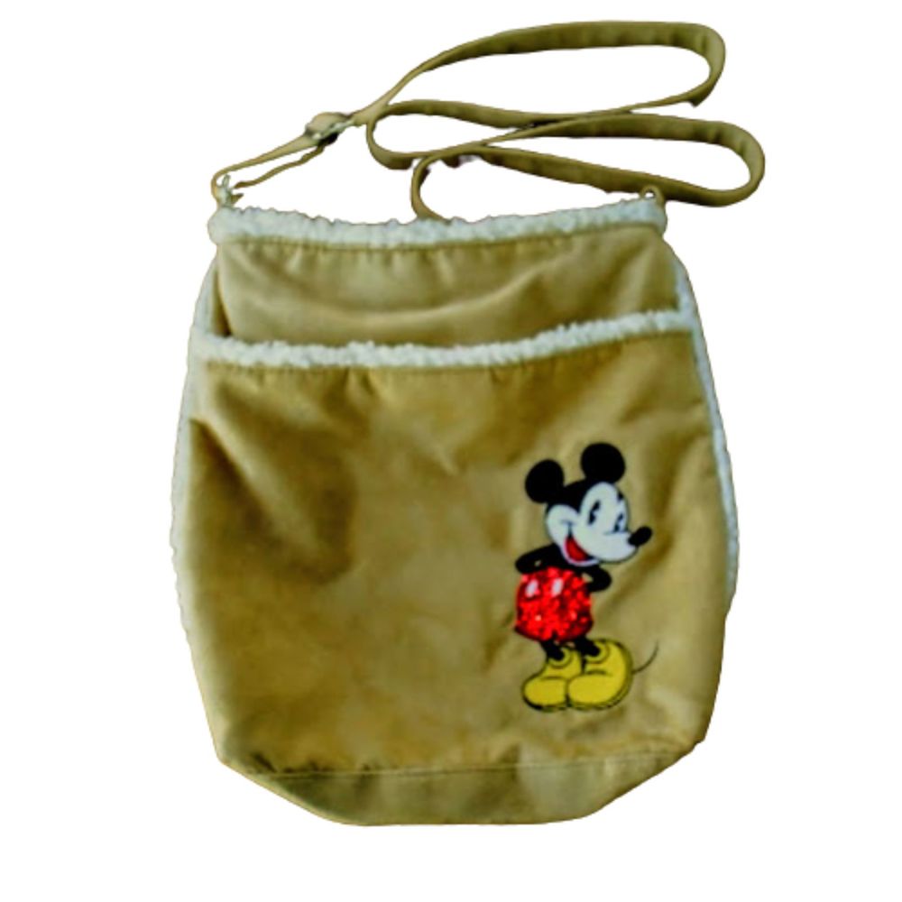 Disney Avon Crossbody Bag Mickey Mouse Suede Sequins